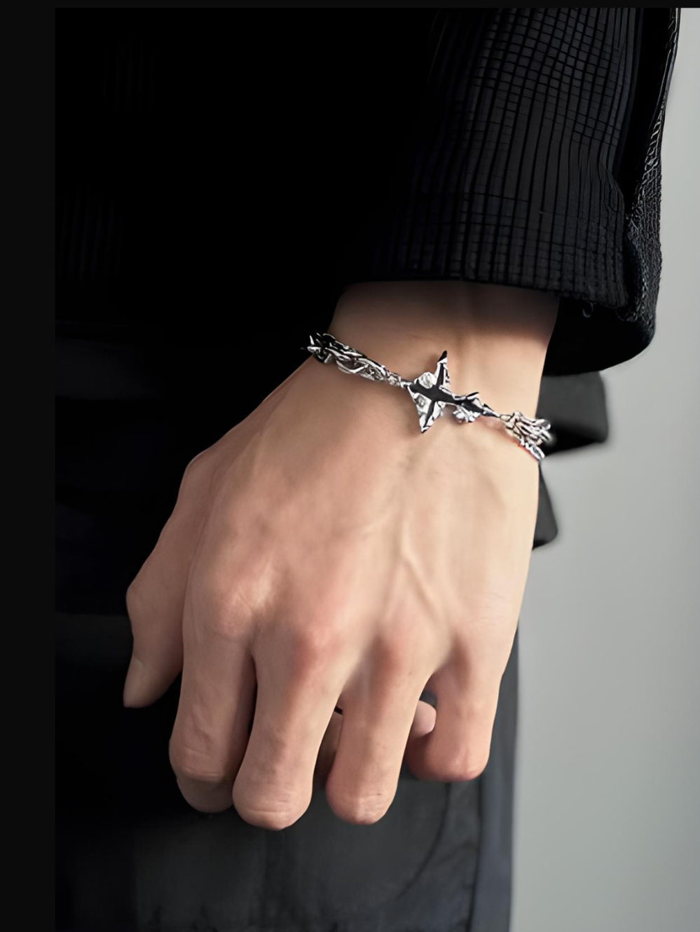 Flame Cross Bracelet