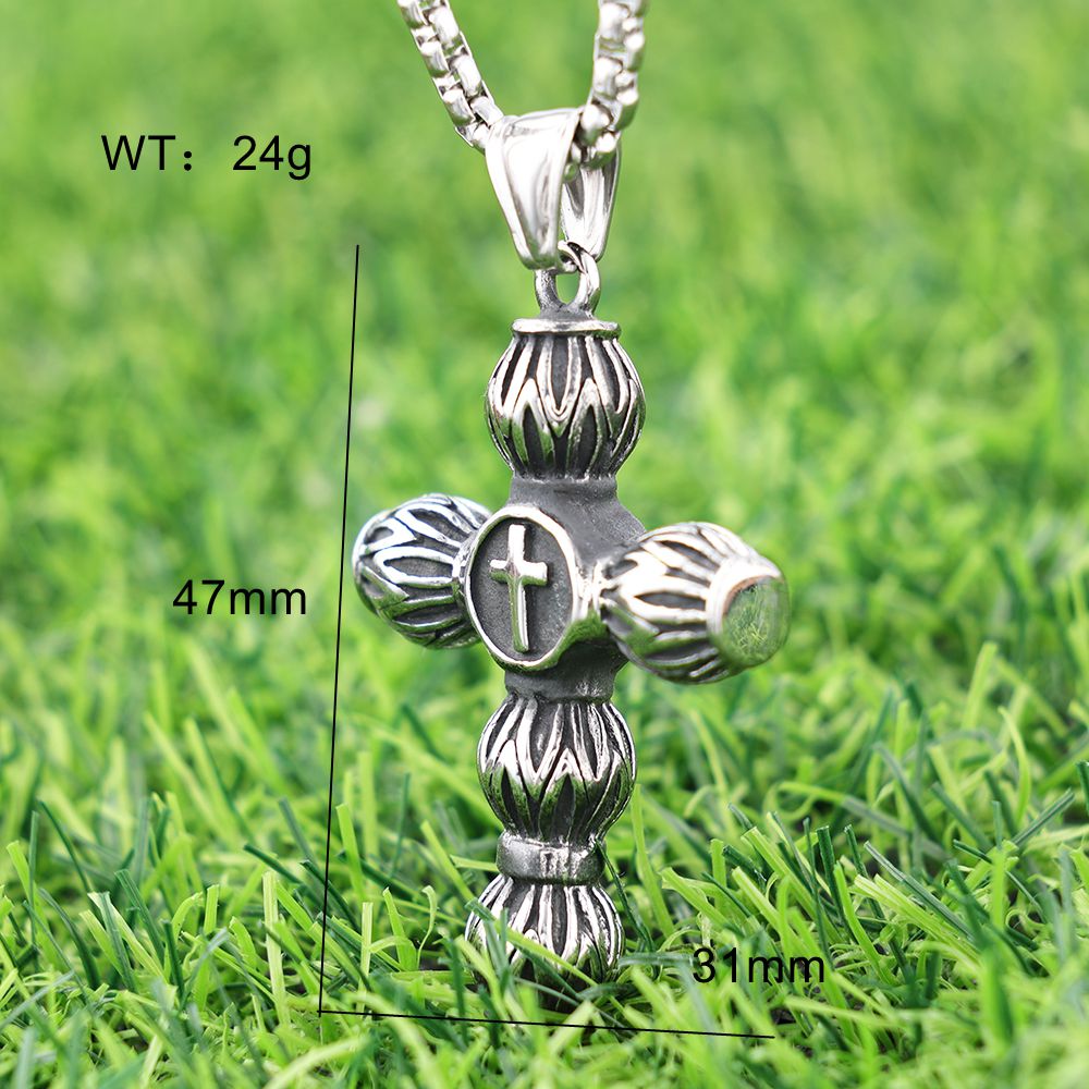 Double Cross Necklace