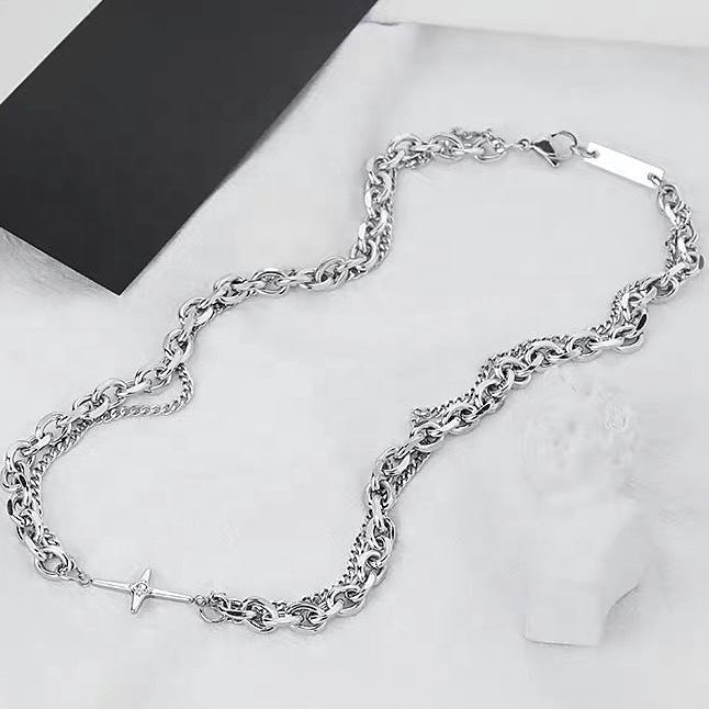 Layered Cross Necklace