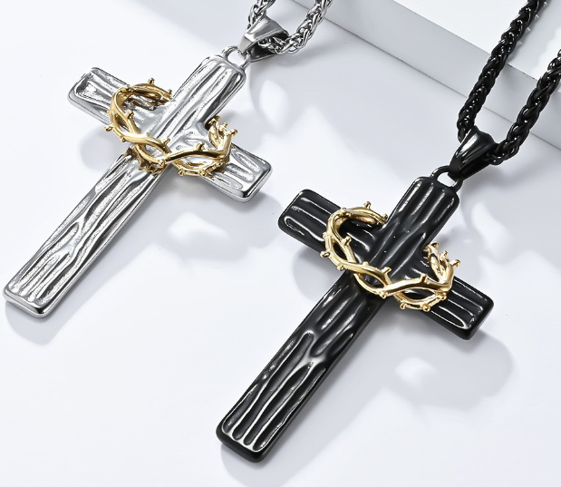 Thorns Cross Necklace