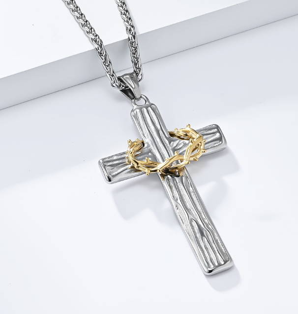 Thorns Cross Necklace