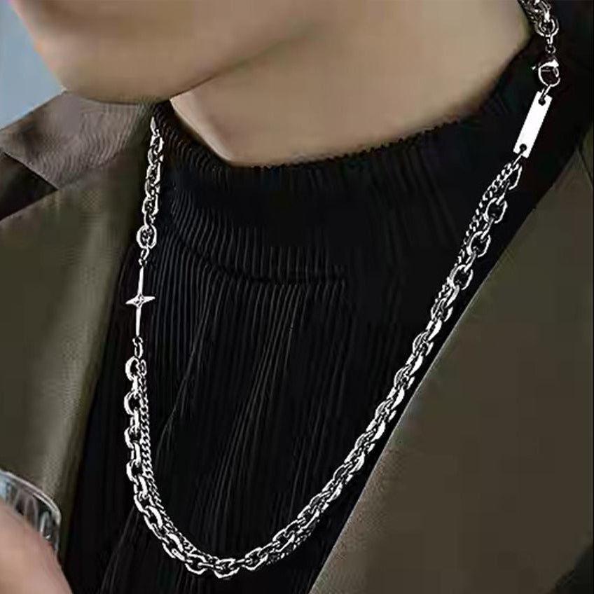 Layered Cross Necklace