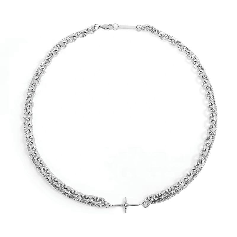 Layered Cross Necklace