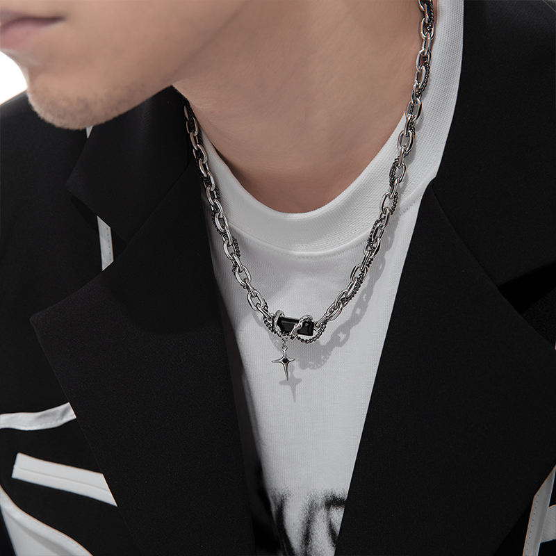 Black Stone Necklace